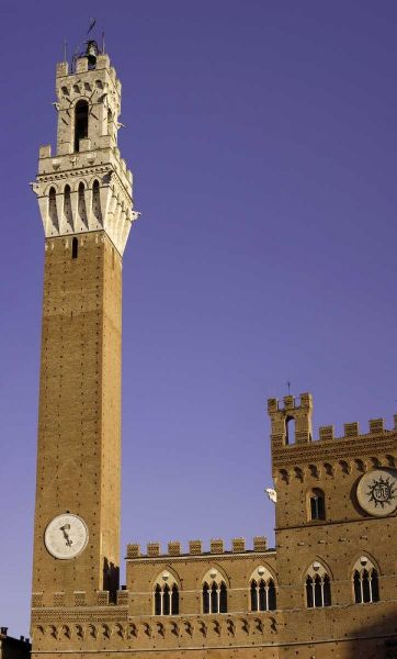 Italy Torre del Mangia in the Piazza del Campo